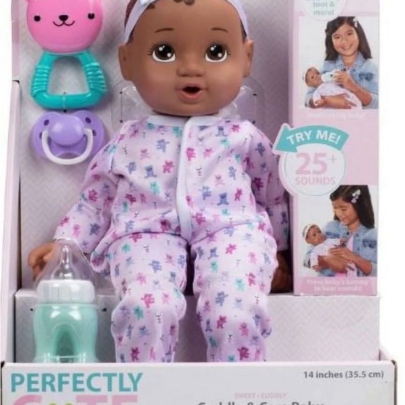 NWT-PERFECTLY CUTE-CUDDLE & CARE BABY DOLL-GIGGLES, CRY, TOOTS AND MORE-AGES 2+ - Picture 3 of 8